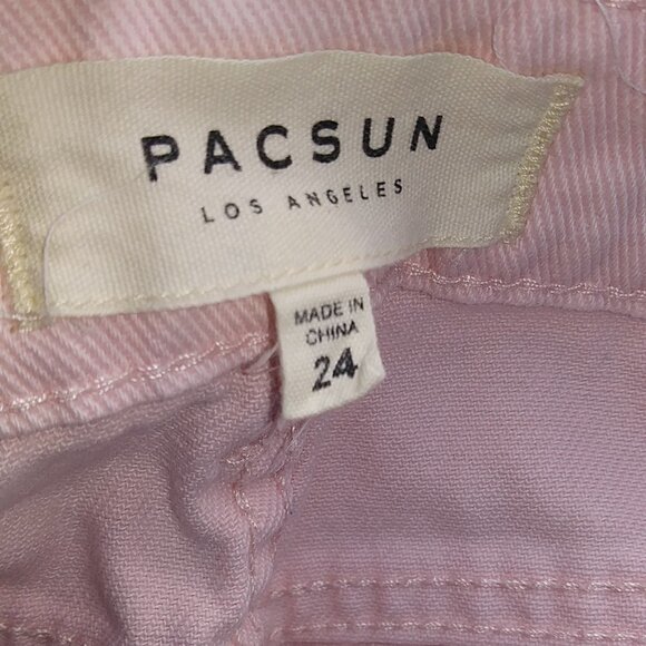 PacSun Women's Pale Pink Distressed Mini Skirt - 24 (XS-XXS) - See Measurements - Picture 11 of 15